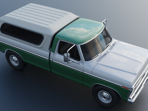 F-350 Super Camper Special 1976 3D Print Model