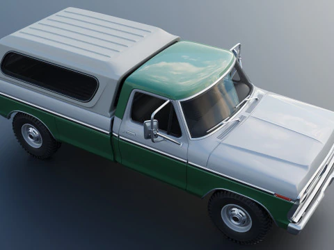 F-350 Super Camper Special 1976 3D Print Model