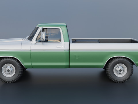 F-350 Super Camper Special 1976 3D Print Model