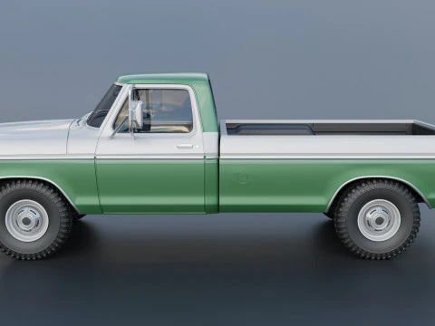 F-350 Super Camper Special 1976 3D Print Model