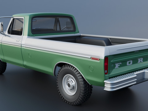 F-350 Super Camper Special 1976 3D Print Model