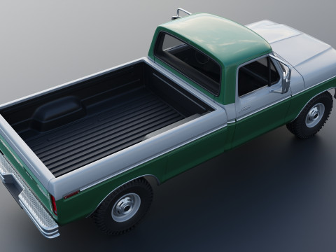 F-350 Super Camper Special 1976 3D Print Model