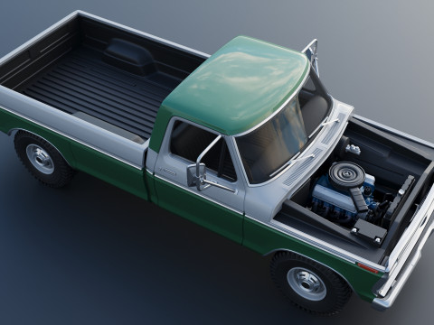 F-350 Super Camper Special 1976 3D Print Model