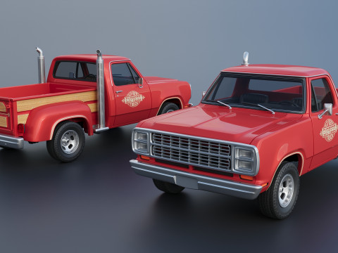 Dodge Lil Red Express Truck 3D प्रिंट मॉडल