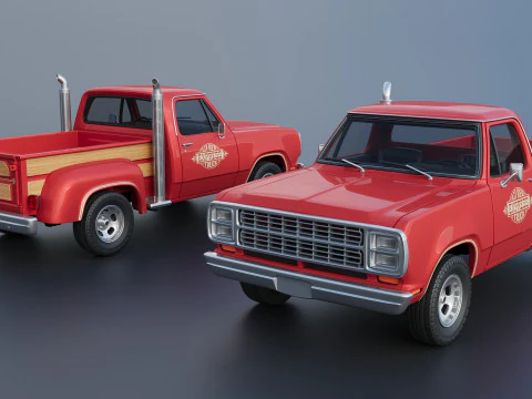 Dodge Lil Red Express Truck 3D Print Model