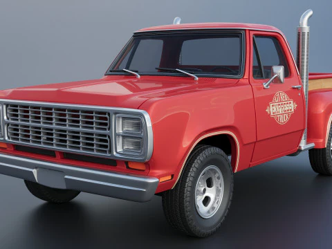 Dodge Lil Red Express Truck 3D Print Model