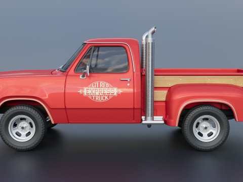 Dodge Lil Red Express Truck 3D प्रिंट मॉडल