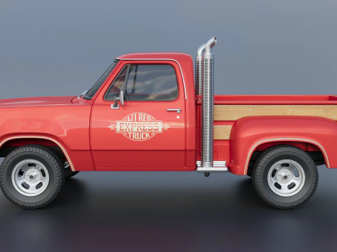 Dodge Lil Red Express Truck 3D Print Model