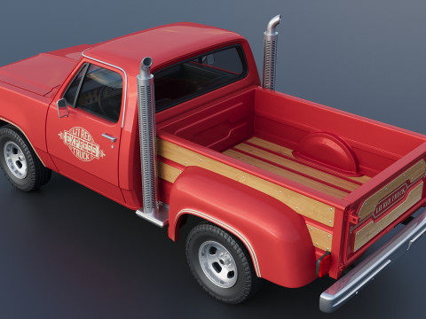 Dodge Lil Red Express Truck 3D प्रिंट मॉडल