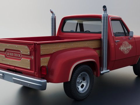 Dodge Lil Red Express Truck 3D प्रिंट मॉडल