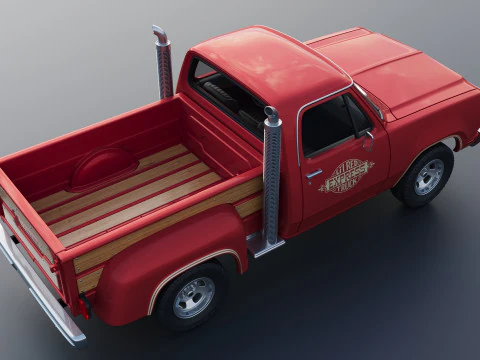 Dodge Lil Red Express Truck 3D Print Model