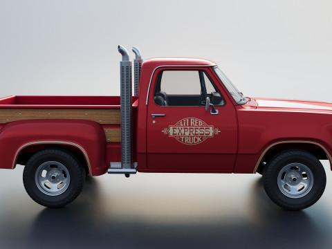 Dodge Lil Red Express Truck 3D प्रिंट मॉडल