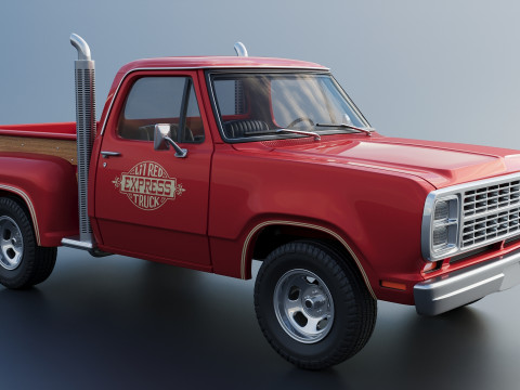 Dodge Lil Red Express Truck 3D प्रिंट मॉडल