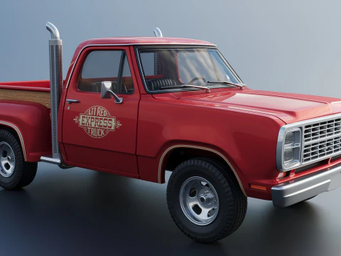 Dodge Lil Red Express Truck 3D Print Model