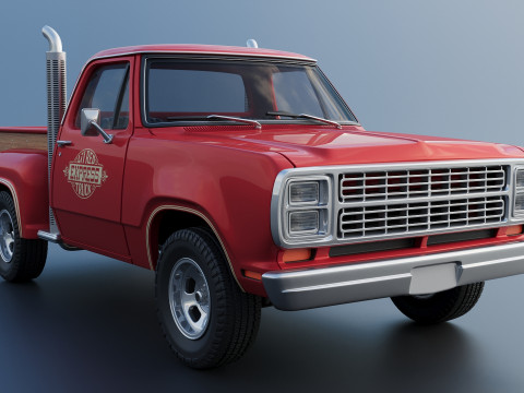 Dodge Lil Red Express Truck 3D प्रिंट मॉडल