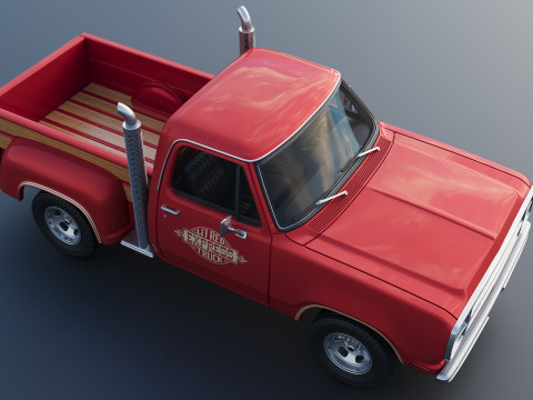 Dodge Lil Red Express Truck 3D प्रिंट मॉडल