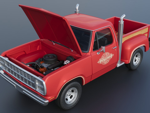 Dodge Lil Red Express Truck 3D प्रिंट मॉडल