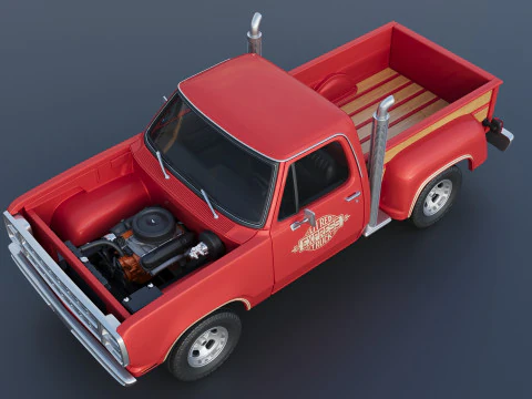Dodge Lil Red Express Truck 3D Print Model