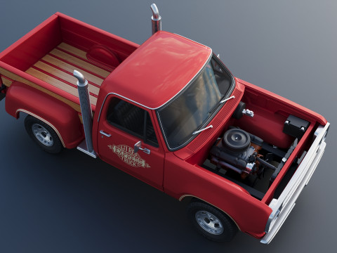 Dodge Lil Red Express Truck 3D प्रिंट मॉडल