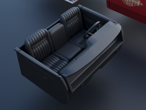 Dodge Lil Red Express Truck 3D प्रिंट मॉडल