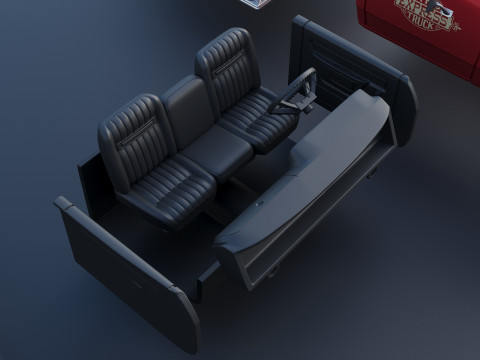 Dodge Lil Red Express Truck 3D प्रिंट मॉडल