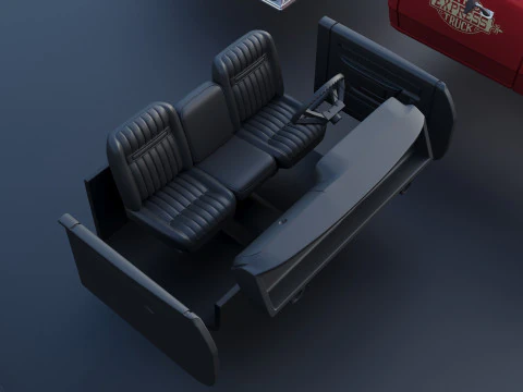 Dodge Lil Red Express Truck 3D Print Model