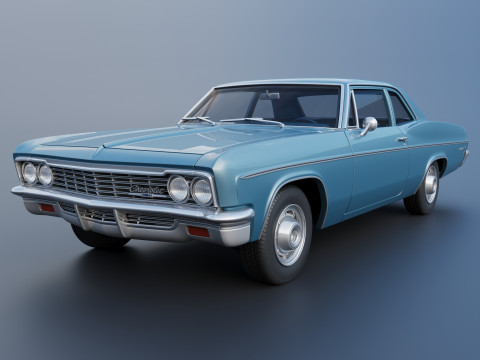Chevrolet Bel Air 1966 Modèles 3D en vedette
