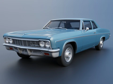Chevrolet Bel Air 1966 3D Print Model