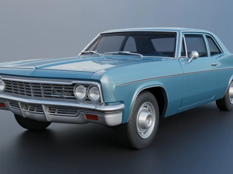 Chevrolet Bel Air 1966 3D Print Model