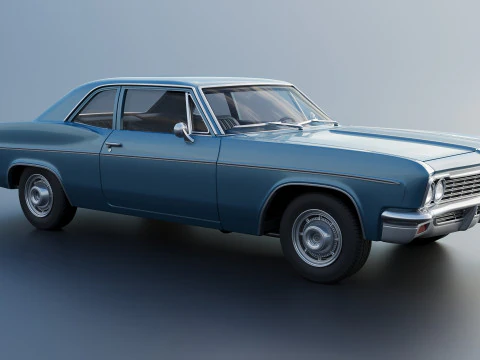Chevrolet Bel Air 1966 3D Print Model