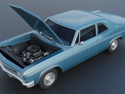 Chevrolet Bel Air 1966 3D Print Model