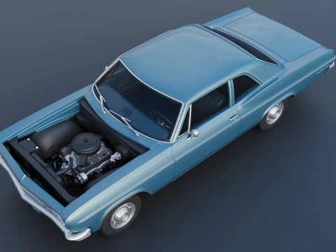 Chevrolet Bel Air 1966 3D Print Model