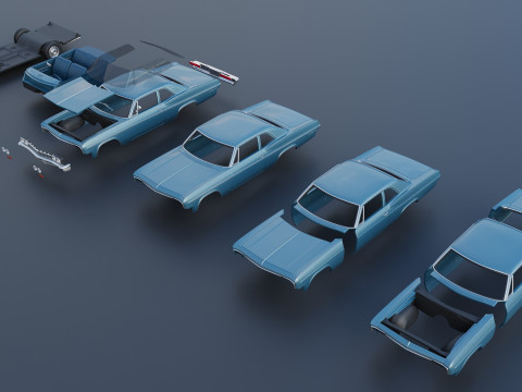 Chevrolet Bel Air 1966 3D Принт Модель