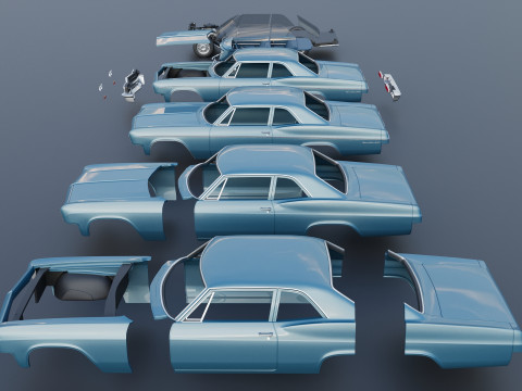 Chevrolet Bel Air 1966 3D Принт Модель
