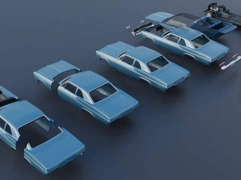 Chevrolet Bel Air 1966 3D Print Model