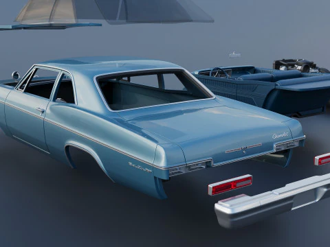 Chevrolet Bel Air 1966 3D Print Model