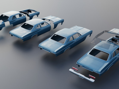 Chevrolet Bel Air 1966 3D Принт Модель