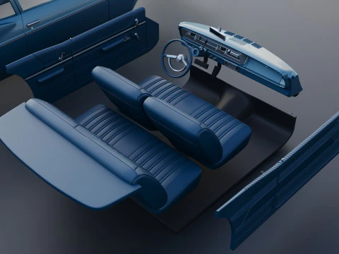 Chevrolet Bel Air 1966 3D Print Model