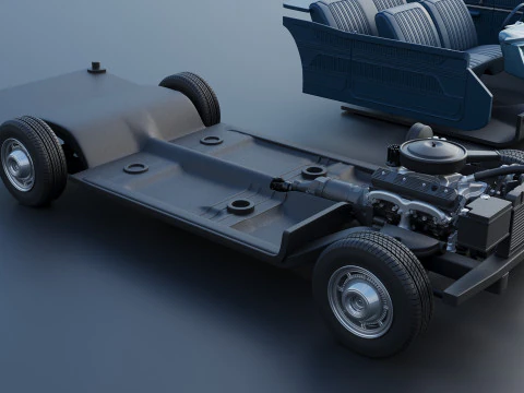 Chevrolet Bel Air 1966 3D Print Model