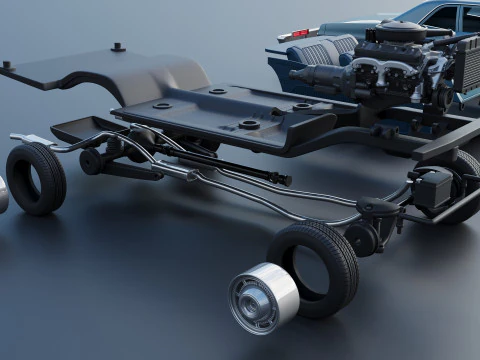 Chevrolet Bel Air 1966 3D Print Model