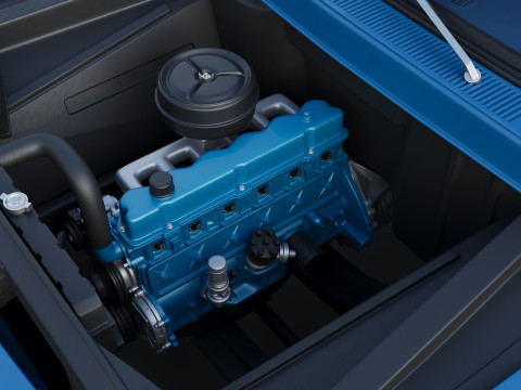 Pickup Truck F100 Long Bed 1966 Modèles 3D en vedette