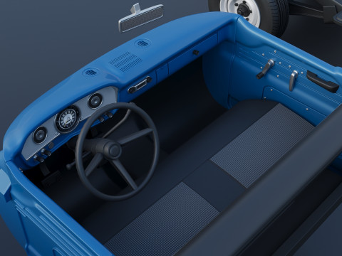 Pickup Truck F100 Long Bed 1966 Modèles 3D en vedette