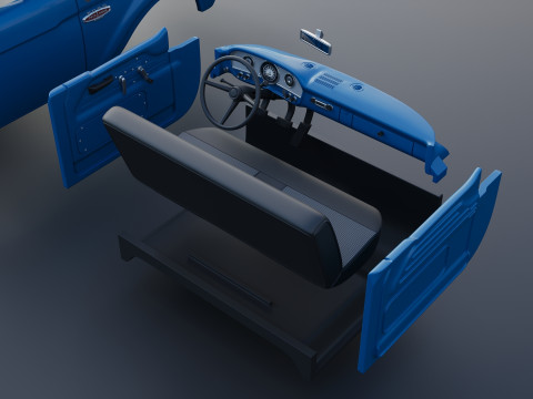 Pickup Truck F100 Long Bed 1966 Modèles 3D en vedette