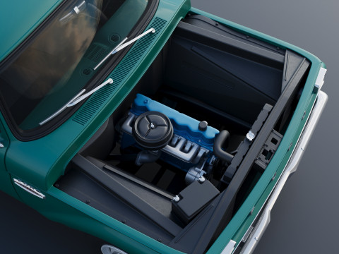 Pickup Truck F100 Short Bed 1966 Model do druku 3D