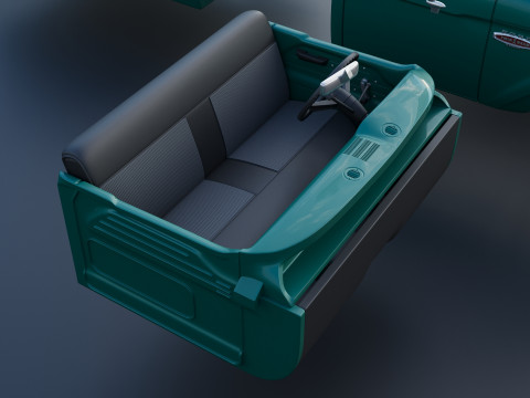 Pickup Truck F100 Short Bed 1966 Model do druku 3D