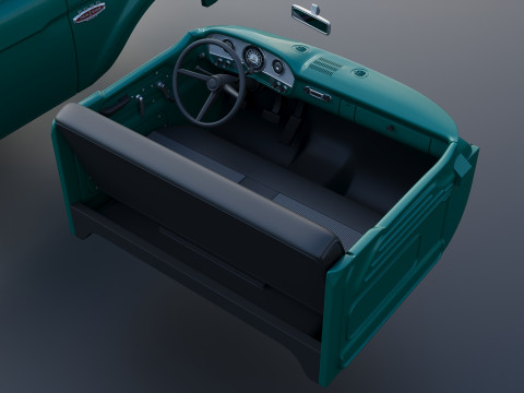 Pickup Truck F100 Short Bed 1966 Model do druku 3D