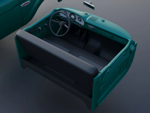Pickup Truck F100 Short Bed 1966 3D Print Model