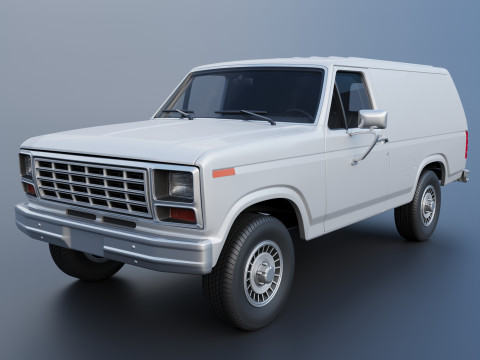 B-150 Panel Truck 1980 3D Принт Модель