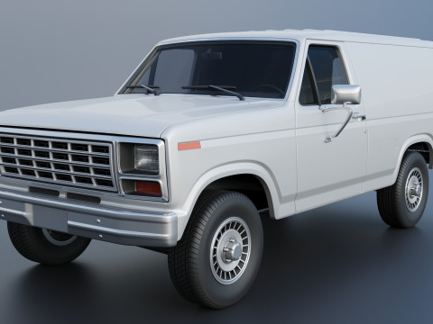 B-150 Panel Truck 1980 3D Print Model