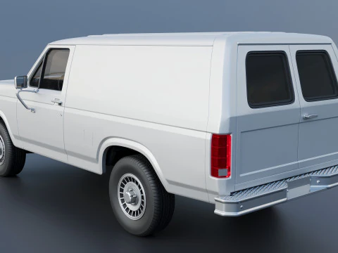 B-150 Panel Truck 1980 3D Print Model